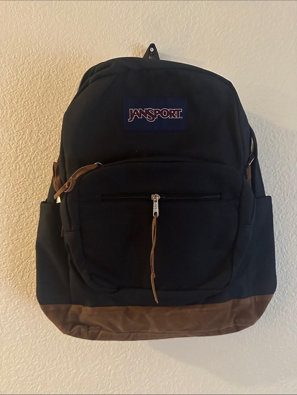 Jansport Black Right Pack Backpack with Brown Accent